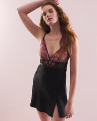 BLACK - Soma's Sexiest Silk Embroidered Chemise | Soma