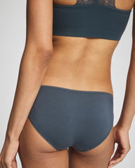 PETROL - Bikini Panty with Lace | Soma