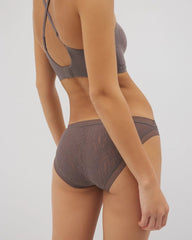 GRAY ABYSS - Soma Bikini Panty with Stretch Lace | Soma
