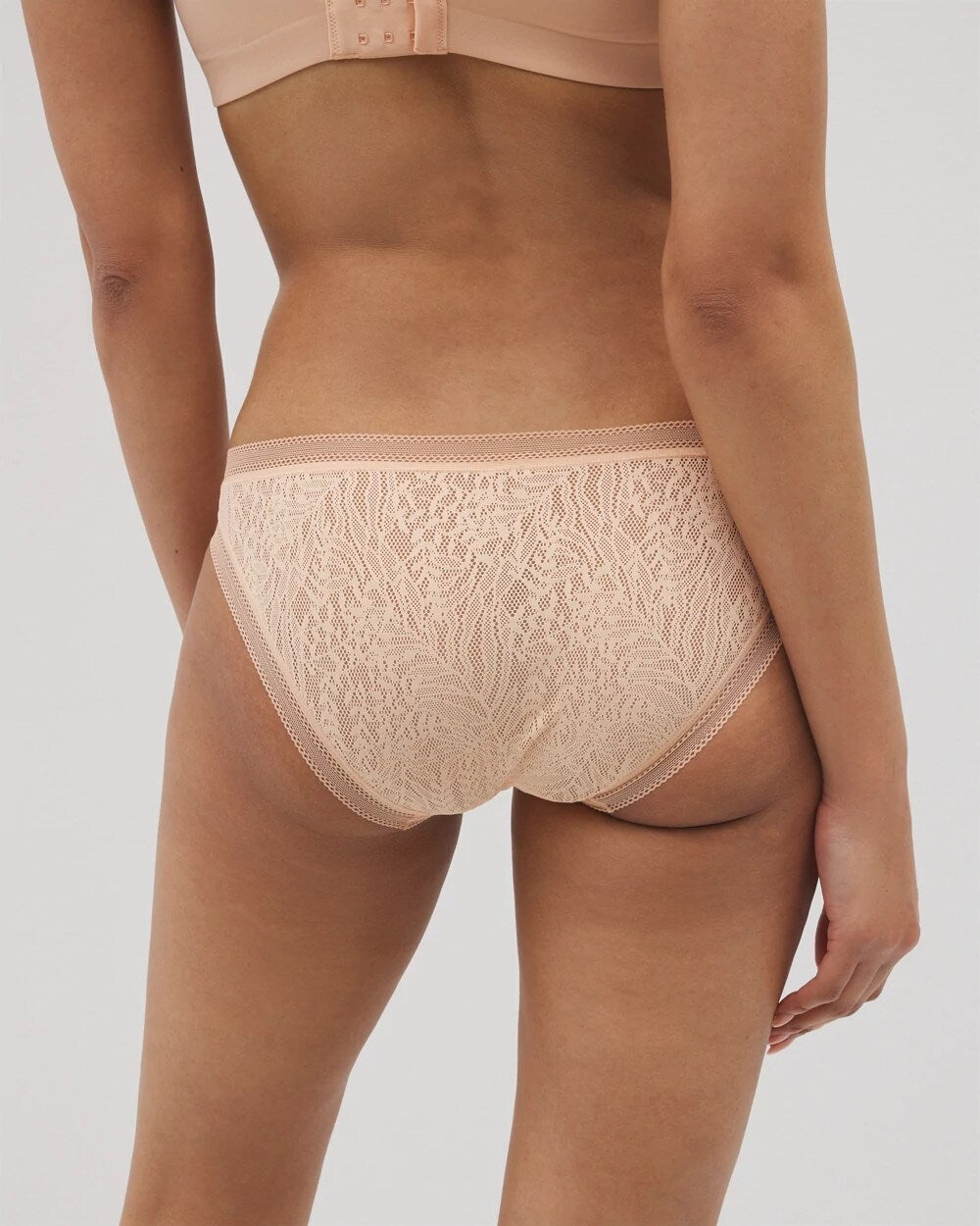 PEACH PARFAIT - Soma Bikini Panty with Stretch Lace | Soma