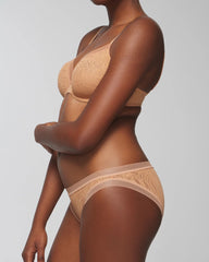CREME BRULEE - Soma Bikini Panty with Stretch Lace | Soma