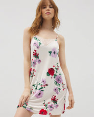 RHAPSODY FLORAL SUGAR - Lace Trim Chemise | Soma