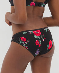 RHAPSODY FLORA MINI BLACK - Bikini Panty with Enchanting Lace | Soma