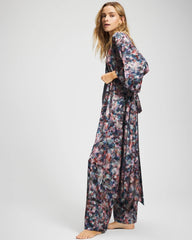 PETAL MOSAIC PETROL - Long Robe | Soma
