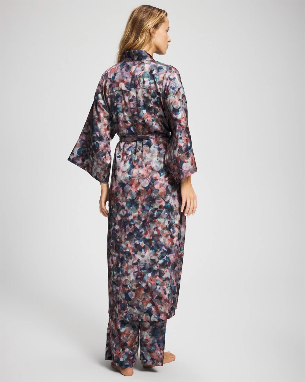 PETAL MOSAIC PETROL - Long Robe | Soma