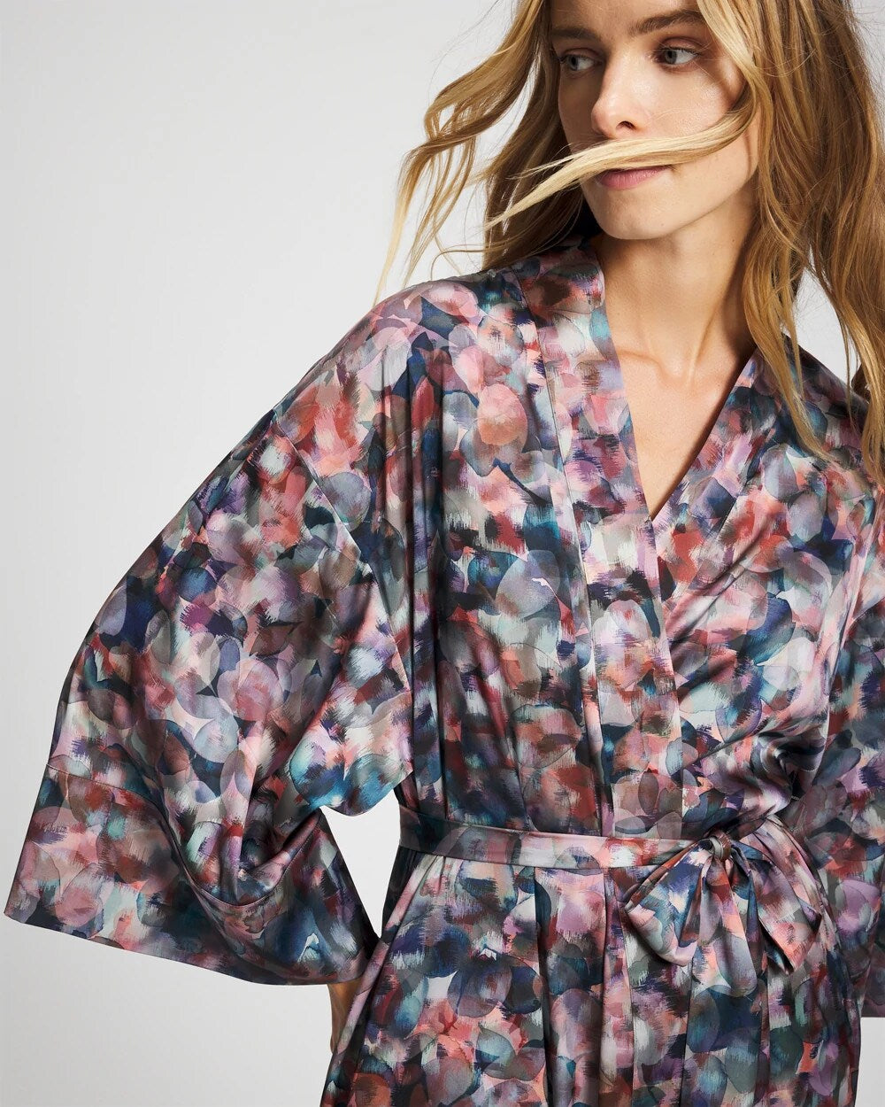 PETAL MOSAIC PETROL - Long Robe | Soma
