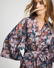 PETAL MOSAIC PETROL - Long Robe | Soma