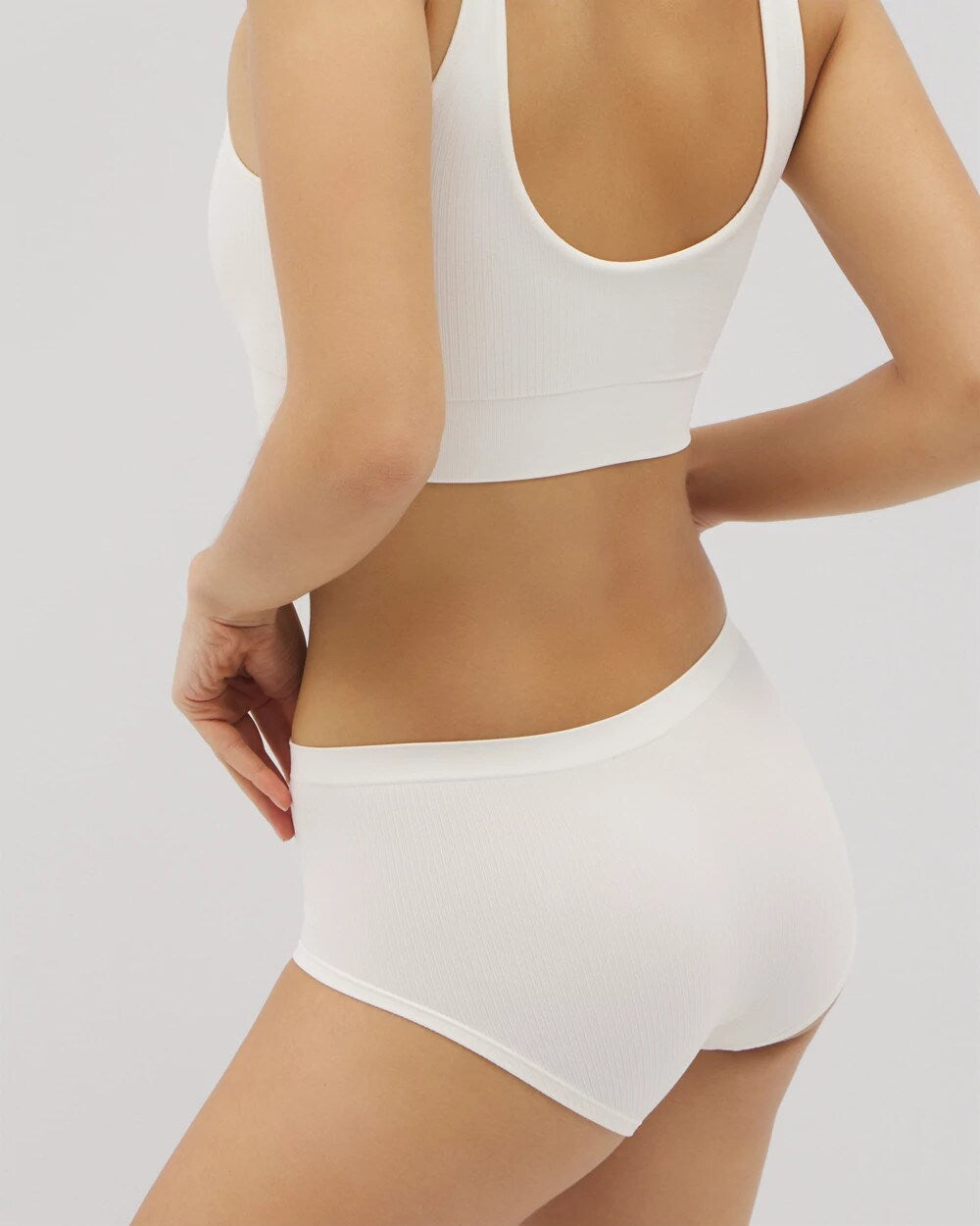 IVORY - Seamless Rib Boyshort Panty | Soma