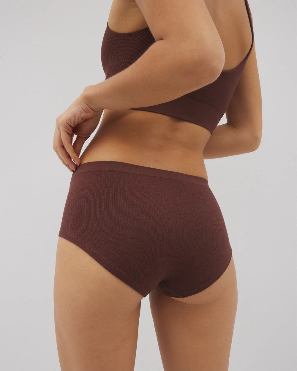 MOCHA - Seamless Rib Boyshort Panty | Soma