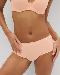 PEACH PARFAIT - Seamless Rib Boyshort Panty | Soma