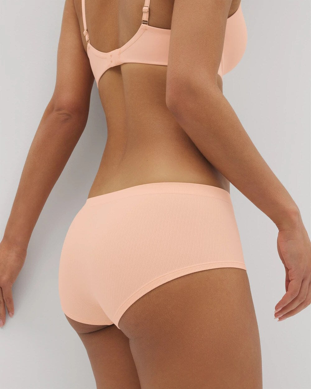 PEACH PARFAIT - Seamless Rib Boyshort Panty | Soma