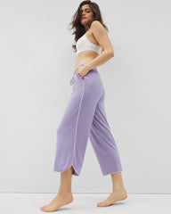 JACARANDA - Solid Piped Crop Pajama Pant | Soma