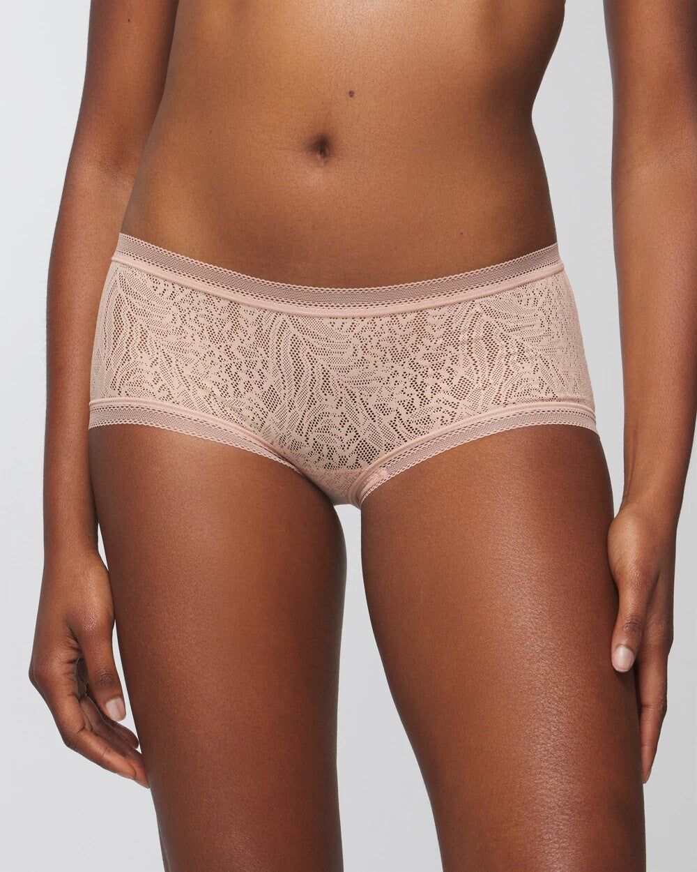 HUSH - Soma Boyshort Panty with Stretch Lace | Soma