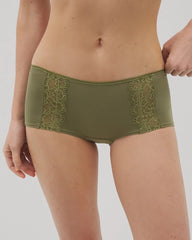 VETIVER GREEN - Lace Boyshort Panty | Soma