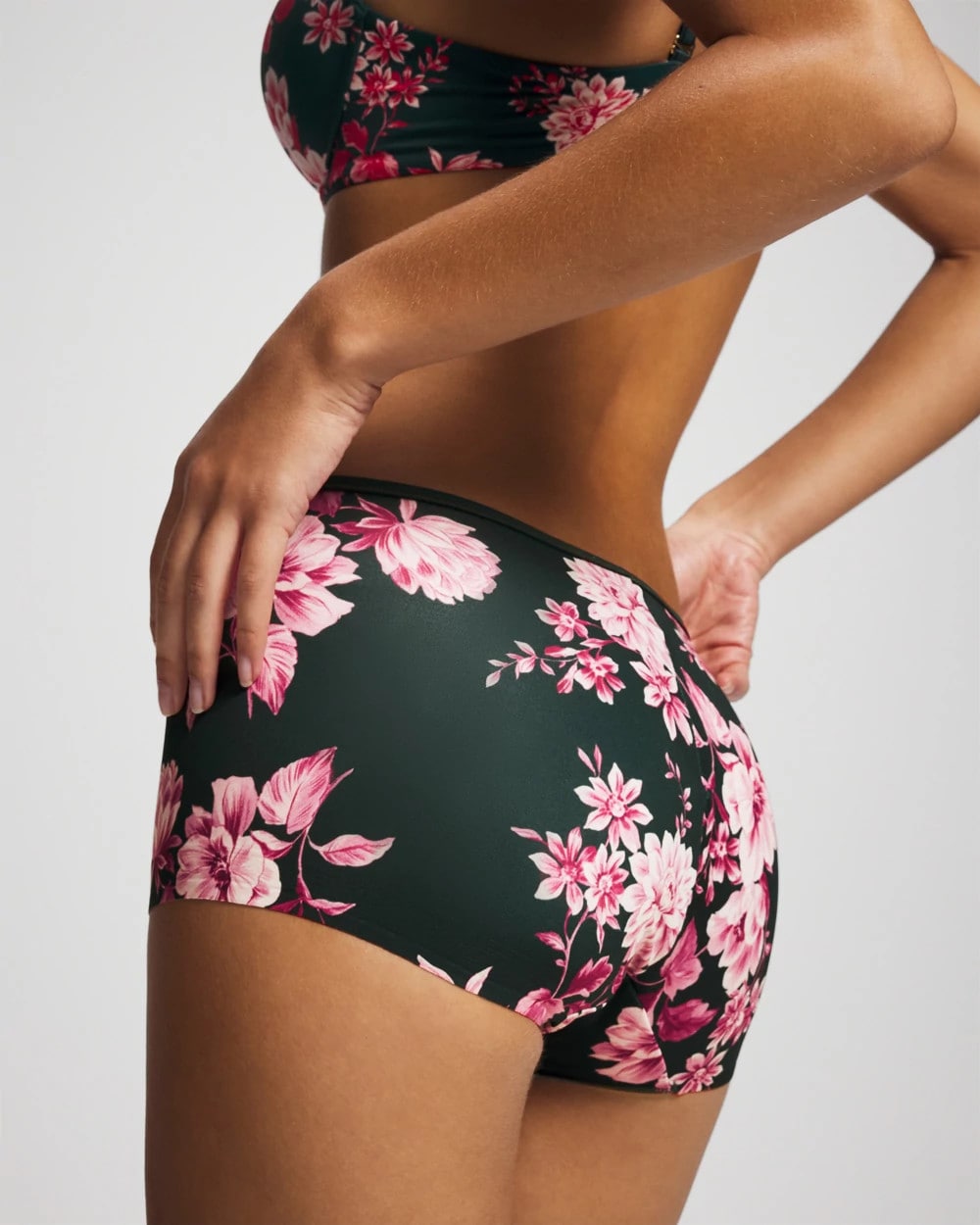COTTAGE FLORAL MINI GREEN - Edge Boyshort Panty | Soma