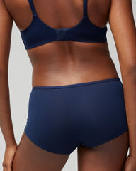 NIGHTFALL NAVY - Boyshort Panty with Enchanting Lace | Soma