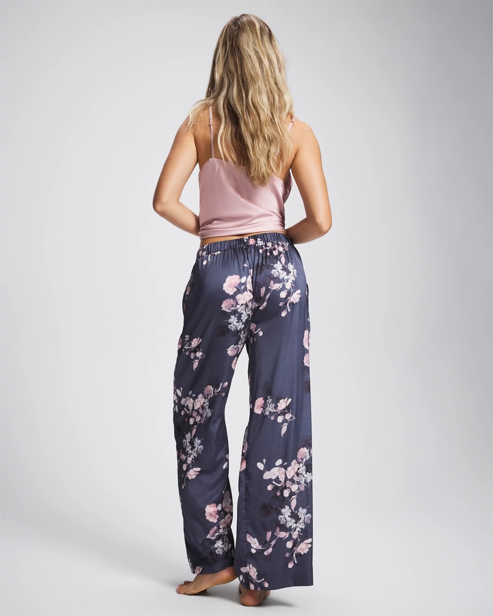 FLORAL DREAMS GRAY - Piped Pajama Pant | Soma