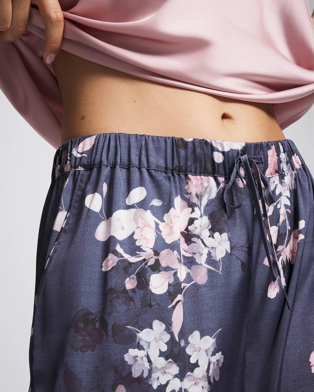 FLORAL DREAMS GRAY - Piped Pajama Pant | Soma