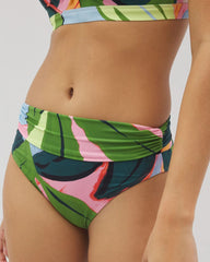 FLIRTY FLORA DARK SEA - Covertible Bikini Bottom | Soma