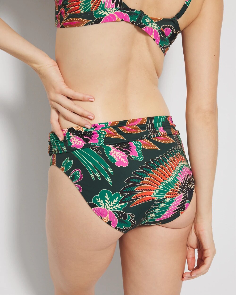 PARROT-ISE LUSH EMERALD - Covertible Bikini Bottom | Soma