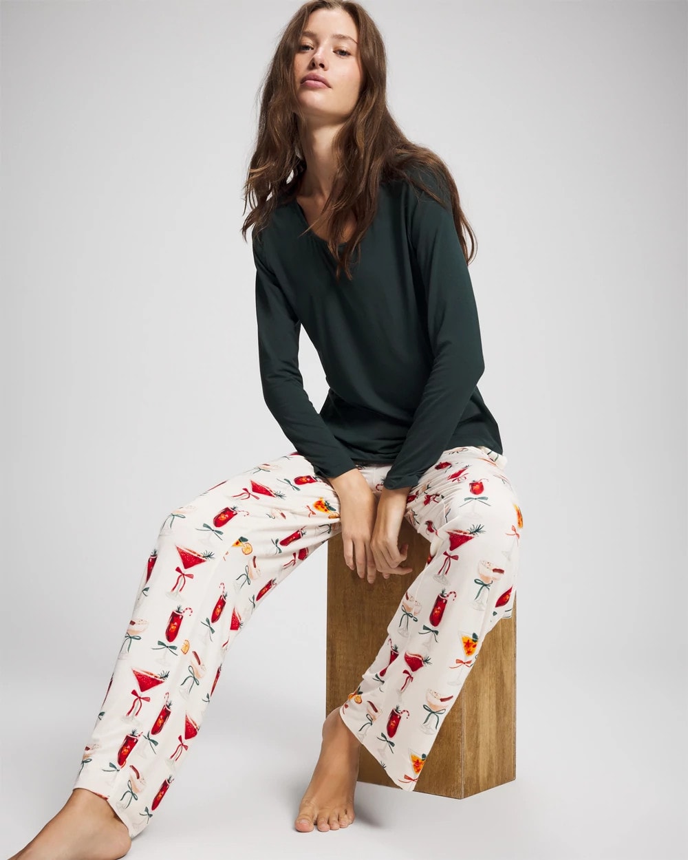 MERRY MIXES CHAMP - Packaged Long-Sleeve Pant Pajama Set | Soma