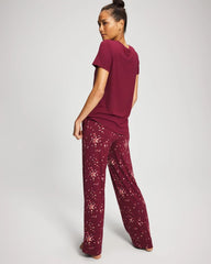 SCATTERED SQUARES VP/FOIL - Packaged Short-Sleeve Pant Pajama Set | Soma