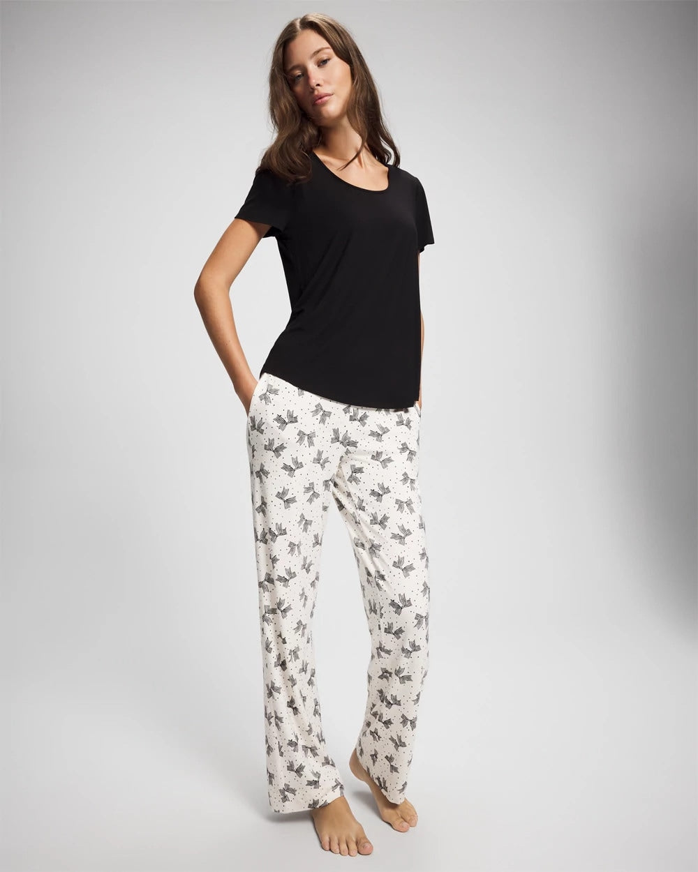 THATS A WRAP CHAMP MICRO - Packaged Short-Sleeve Pant Pajama Set | Soma