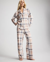 PRISM PLAID GRAY - Long Sleeve Pajama Set | Soma