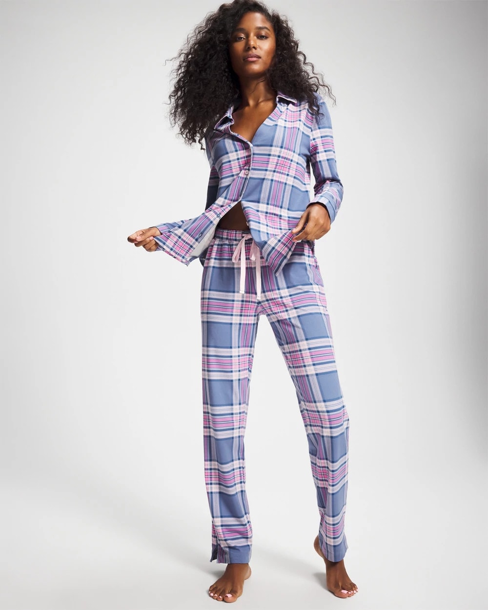 PRETTY PLAID SUNDOWN - Ankle Pajama Pant | Soma