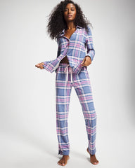 PRETTY PLAID SUNDOWN - Ankle Pajama Pant | Soma