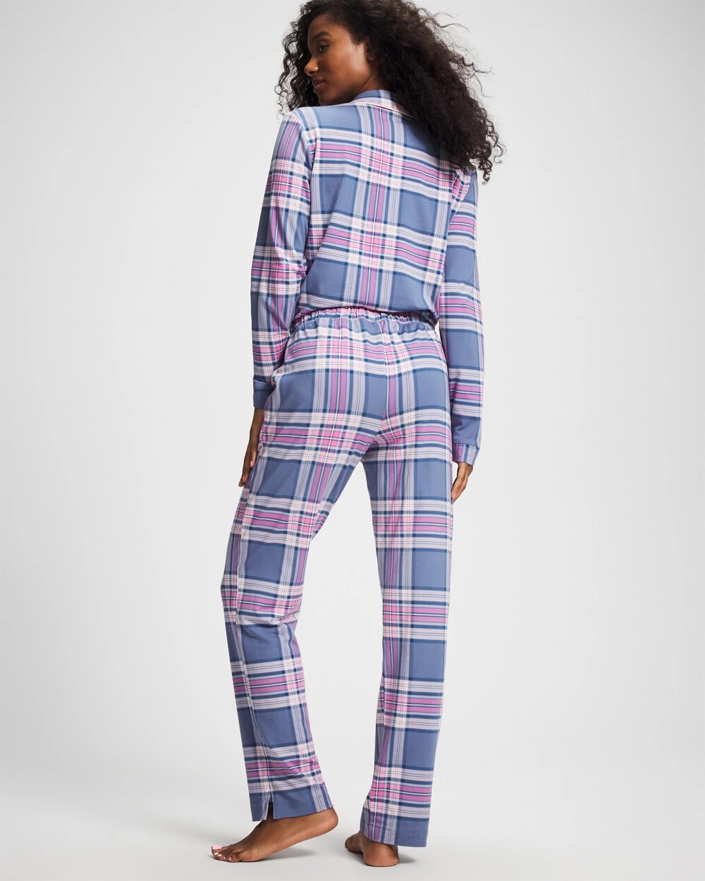 PRETTY PLAID SUNDOWN - Ankle Pajama Pant | Soma