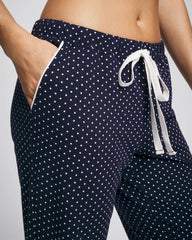 METRO DOT NAVY - Ankle Pajama Pant | Soma