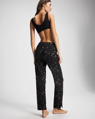 STELLAR SCENE BLACK/FOIL - Ankle Pajama Pant | Soma