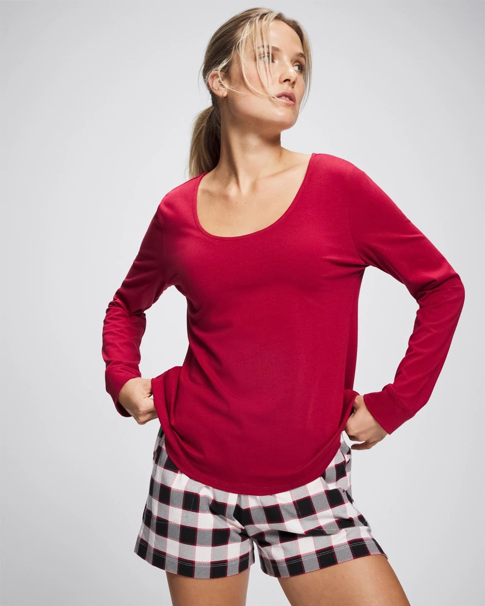 PAINT THE TOWN RED - Long Sleeve Pajama Top | Soma