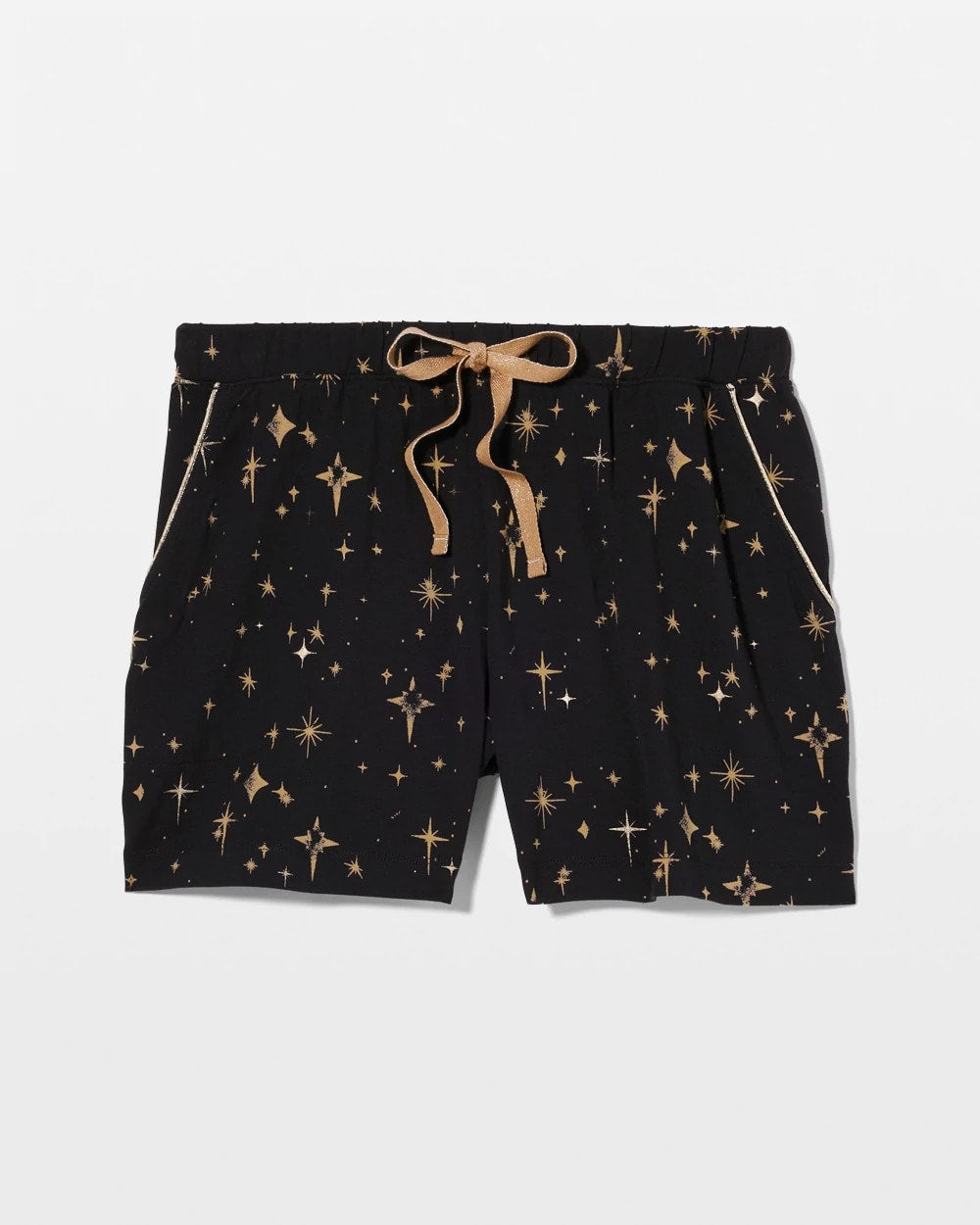 STELLAR SCENE BLACK/FOIL - Pajama Shorts | Soma
