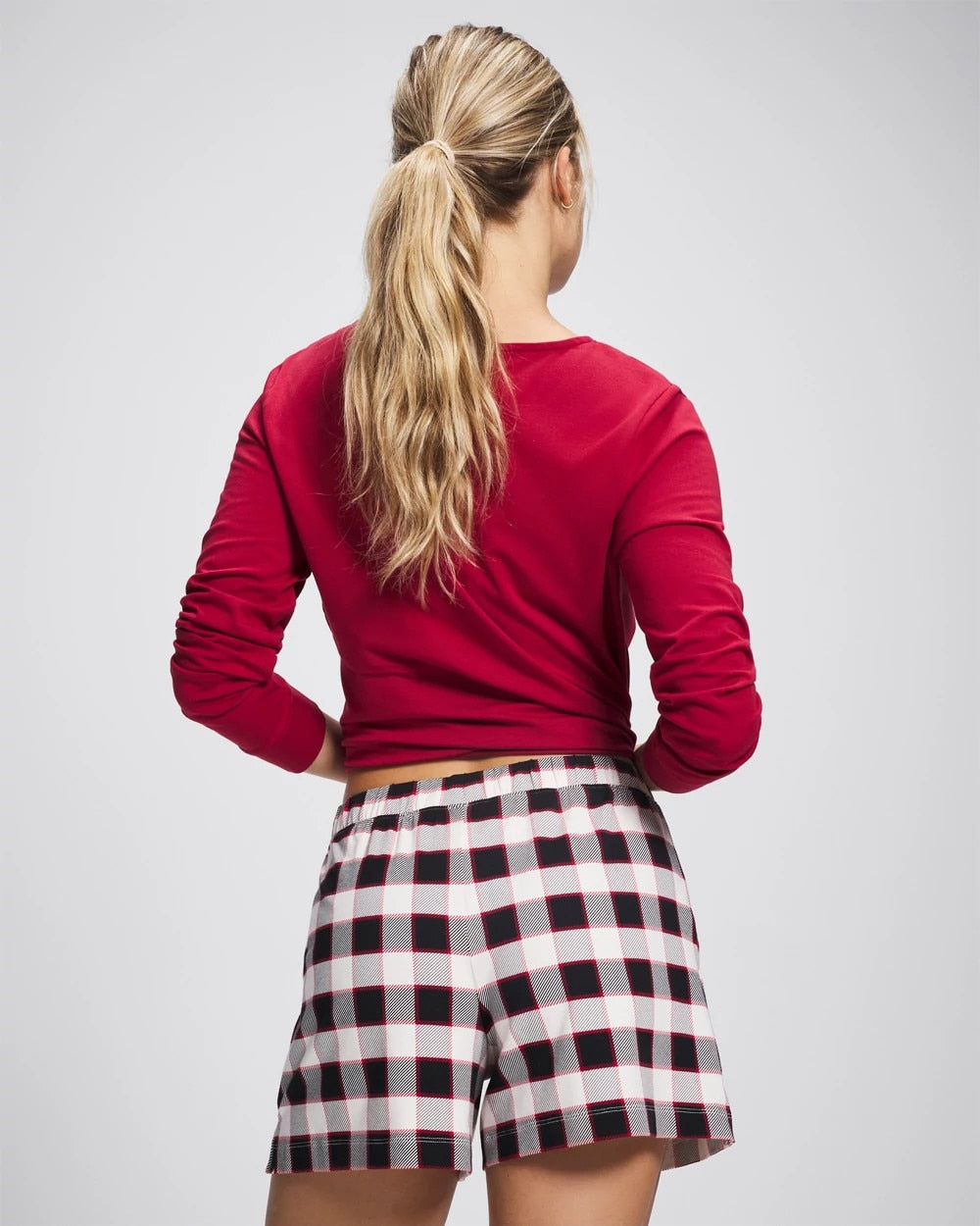 DREAMSCAPE PLAID BLACK - Pajama Shorts | Soma