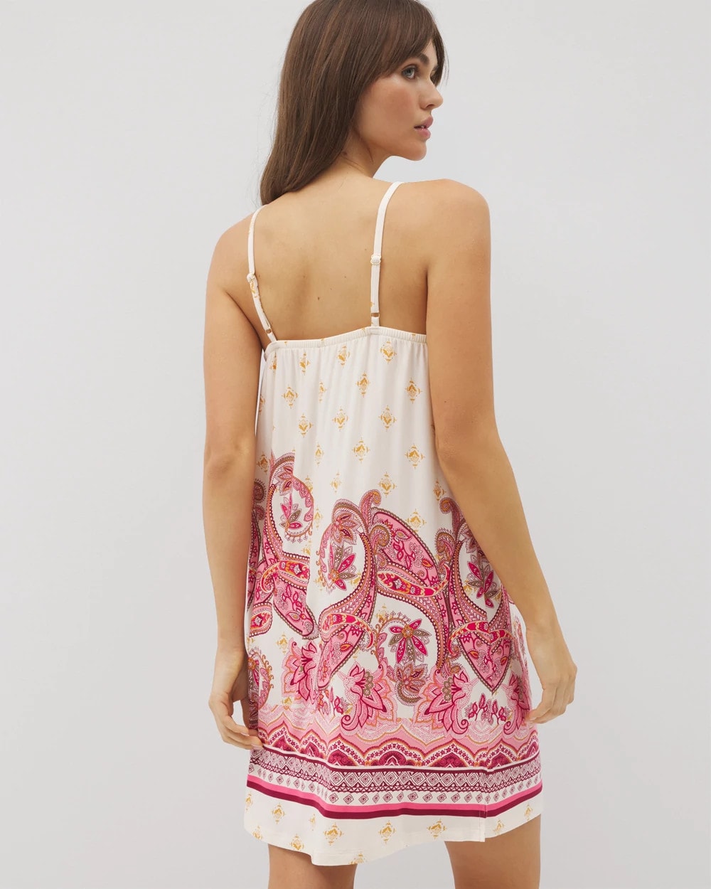 KASHMIR PAISLEY PLCD CH - Smocked Neck Chemise | Soma