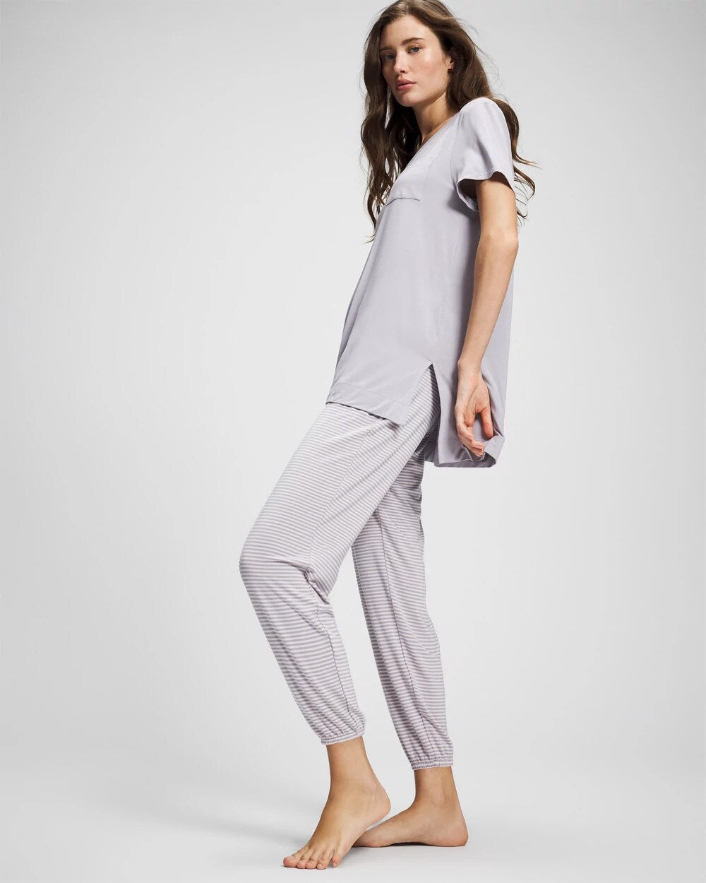 MOONSTONE - Short Sleeve Pajama Tunic Tee | Soma
