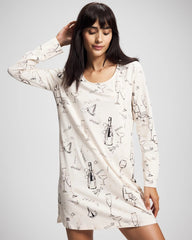 FIZZ THE SEASON FOIL - Long-Sleeve Sleepshirt | Soma