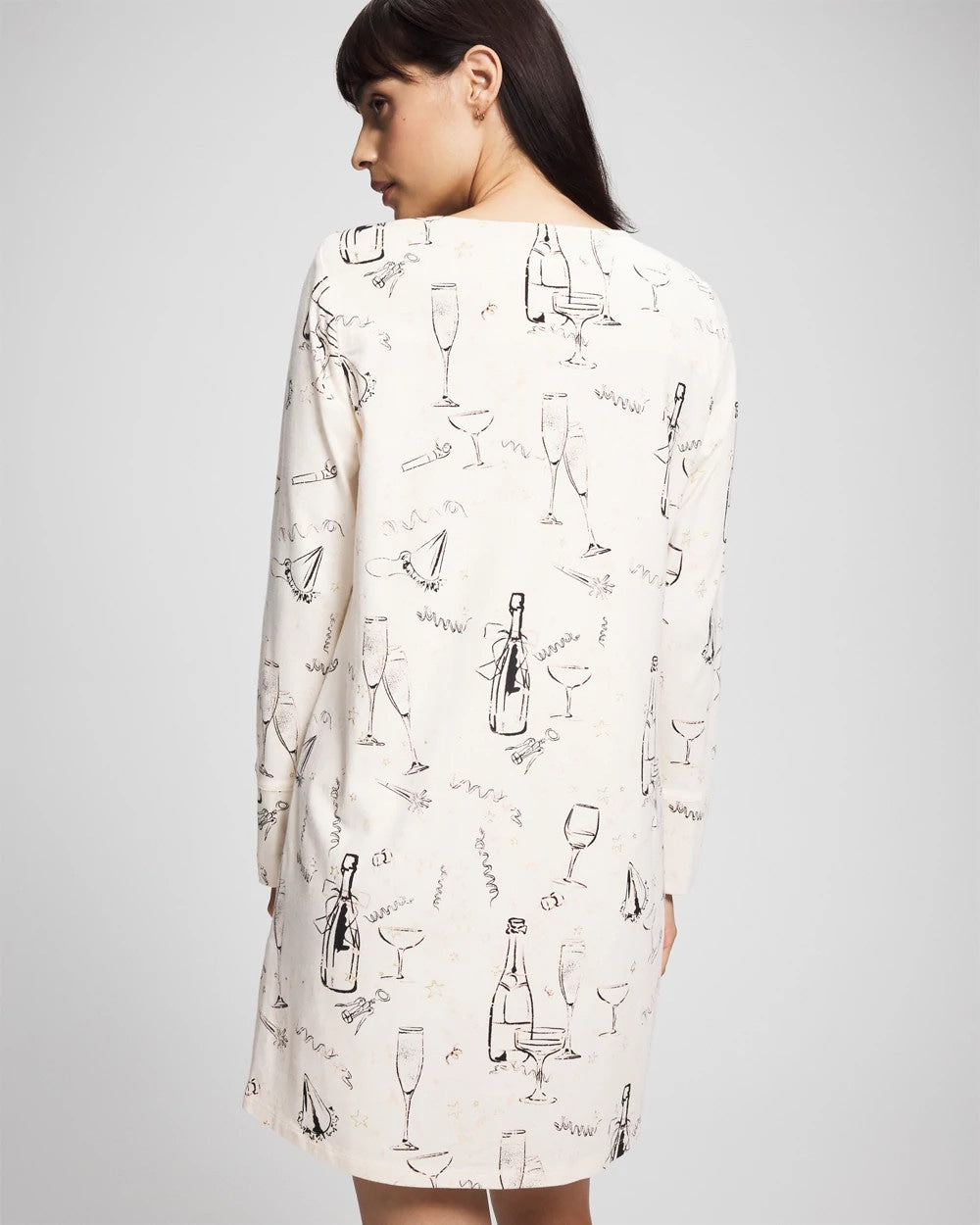 FIZZ THE SEASON FOIL - Long-Sleeve Sleepshirt | Soma