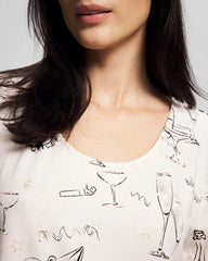 FIZZ THE SEASON FOIL - Long-Sleeve Sleepshirt | Soma