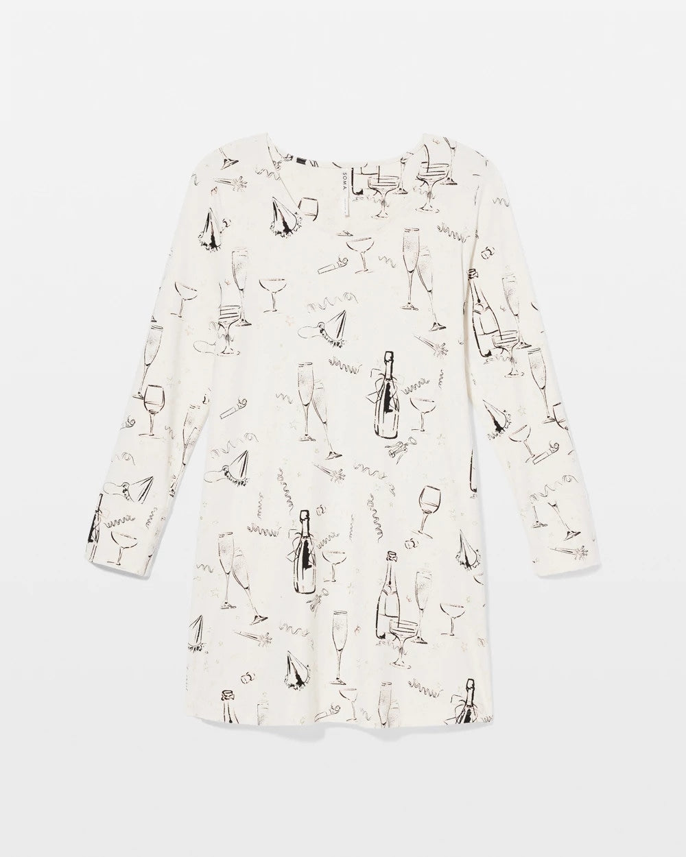 FIZZ THE SEASON FOIL - Long-Sleeve Sleepshirt | Soma