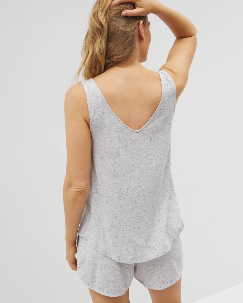 BLUE SLUB - Slub V-Neck Pajama Tank | Soma