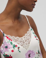RHAPSODY FLORAL SUGAR - Lace Trim Pajama Cami | Soma