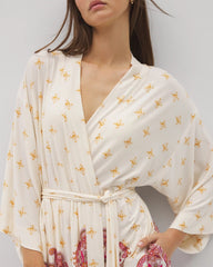 KASHMIR PAISLEY PLCD CH - Kimono Short Robe | Soma