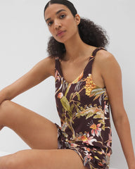 PARROT-DISO PLUME G PLUM - Shirred Strap Pajama Tank | Soma
