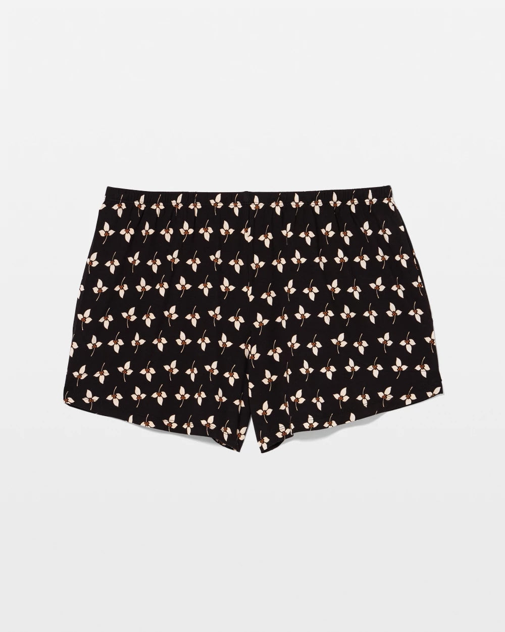 PEACEFUL PETALS BLACK - Relaxed Pajama Short | Soma