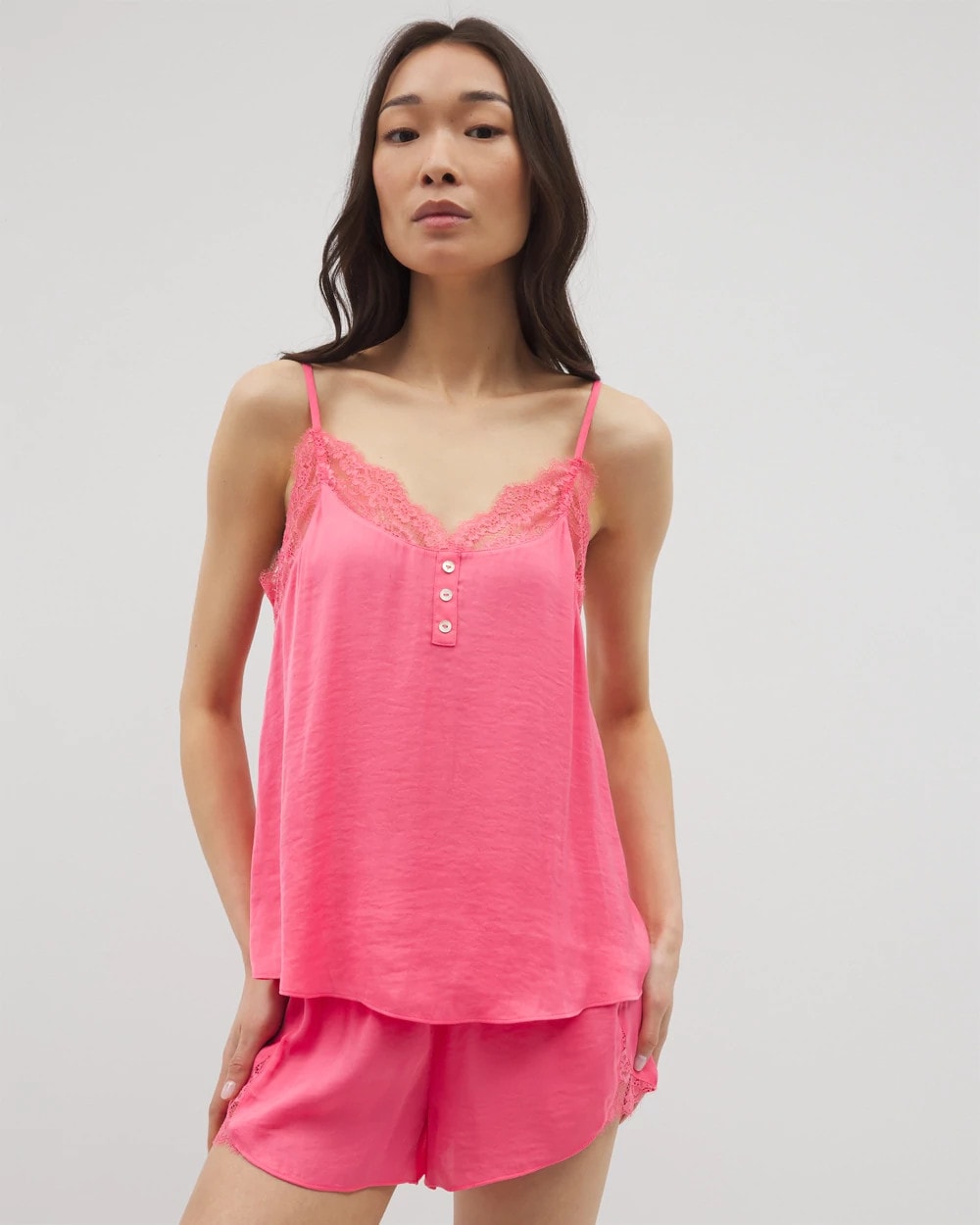 CAMELLIA ROSE - Lace Trim Cami | Soma