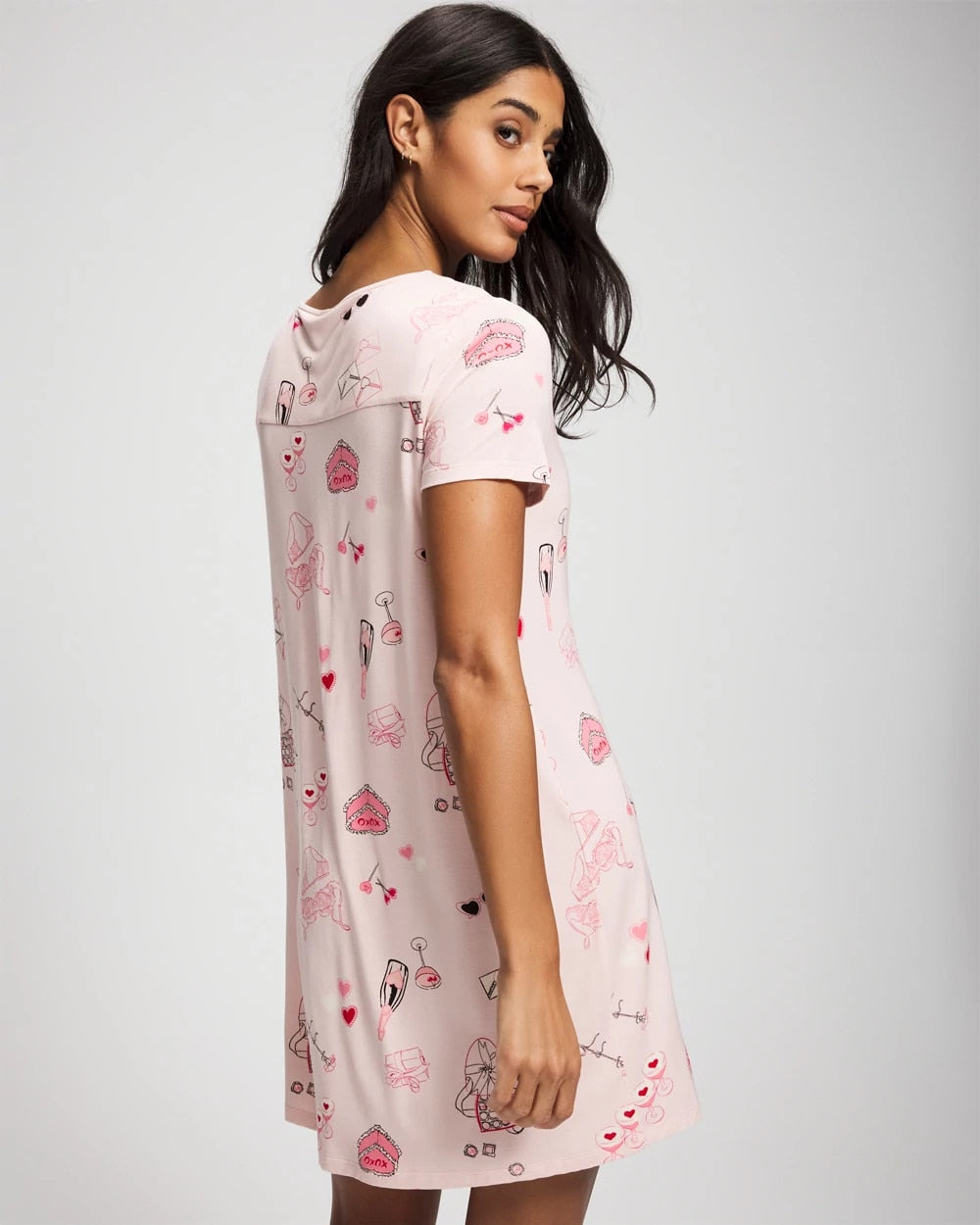 BE MINE PRETTY PINK - Short Sleeve Sleepshirt | Soma