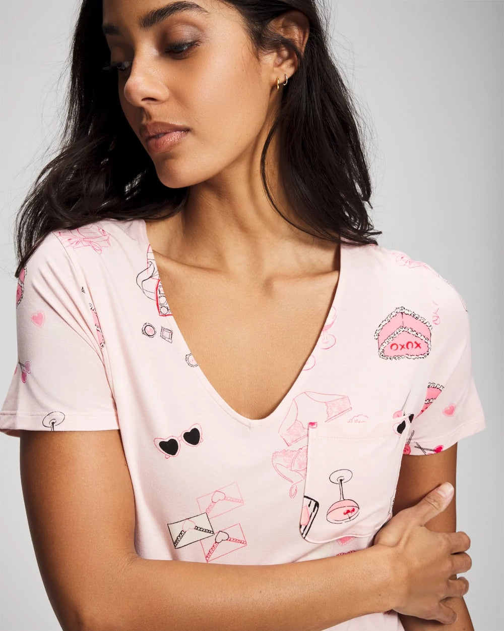BE MINE PRETTY PINK - Short Sleeve Sleepshirt | Soma